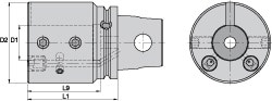 Boring Bar Modular Adapter: 1.5748
