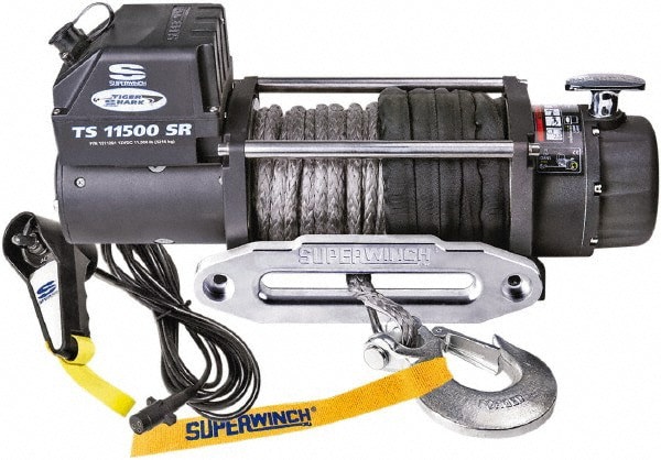 11,500 Lb Capacity, 80' Cable Length, Automotive Heavy-Duty Recovery Winch