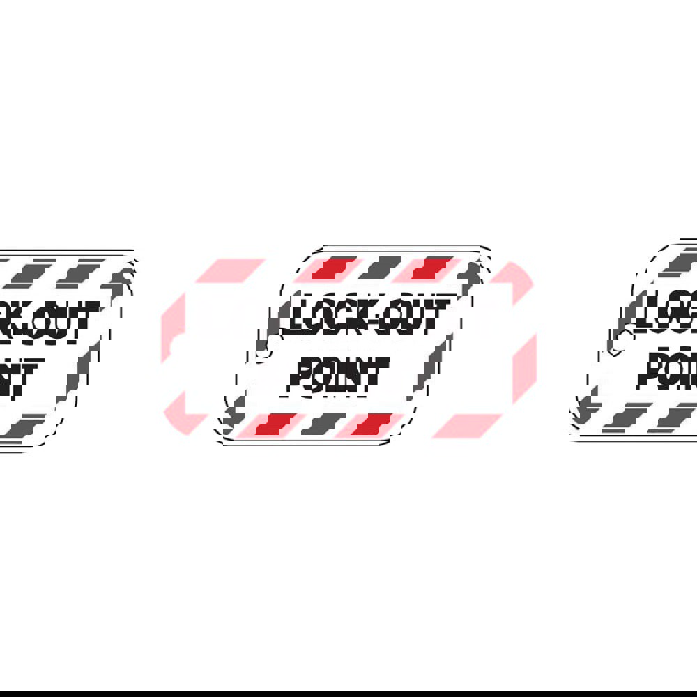 Lockout Tag: Rectangle, 1.5