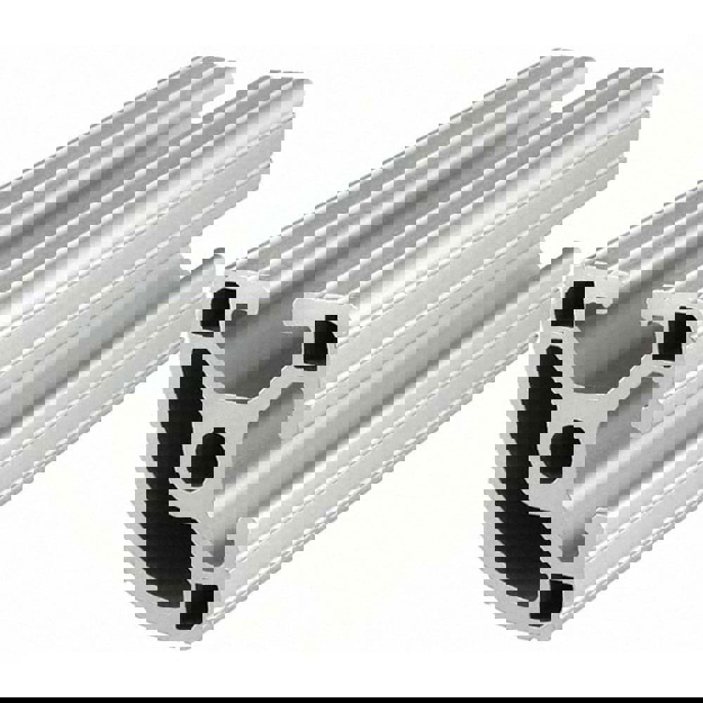 Framing; Frame Type: T-Slotted ; Duty Grade: Standard-Duty ; Material: Aluminum Alloy ; Slot Location: Double ; Overall Length (Inch): 120 ; Overall Height (Inch): 1-1/2