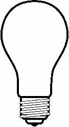 Incandescent Lamp: 40W, Medium Screw Base, A15 Lamp