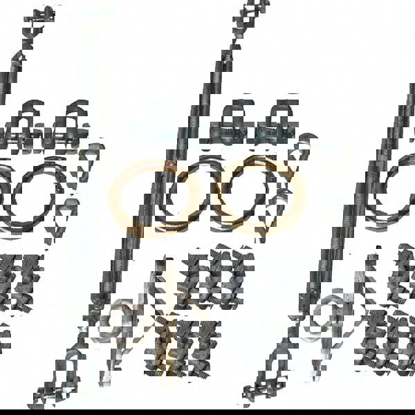 Anchors, Grips & Straps; Product Type: Anchor Kit ; Material: Galvanized Steel ; Color: Silver ; Connection Type: O-Ring ; Standards: OSHA 1926 Subpart M; OSHA 1910; ANSI A10.32 ; Temporary/Permanent: Permanent