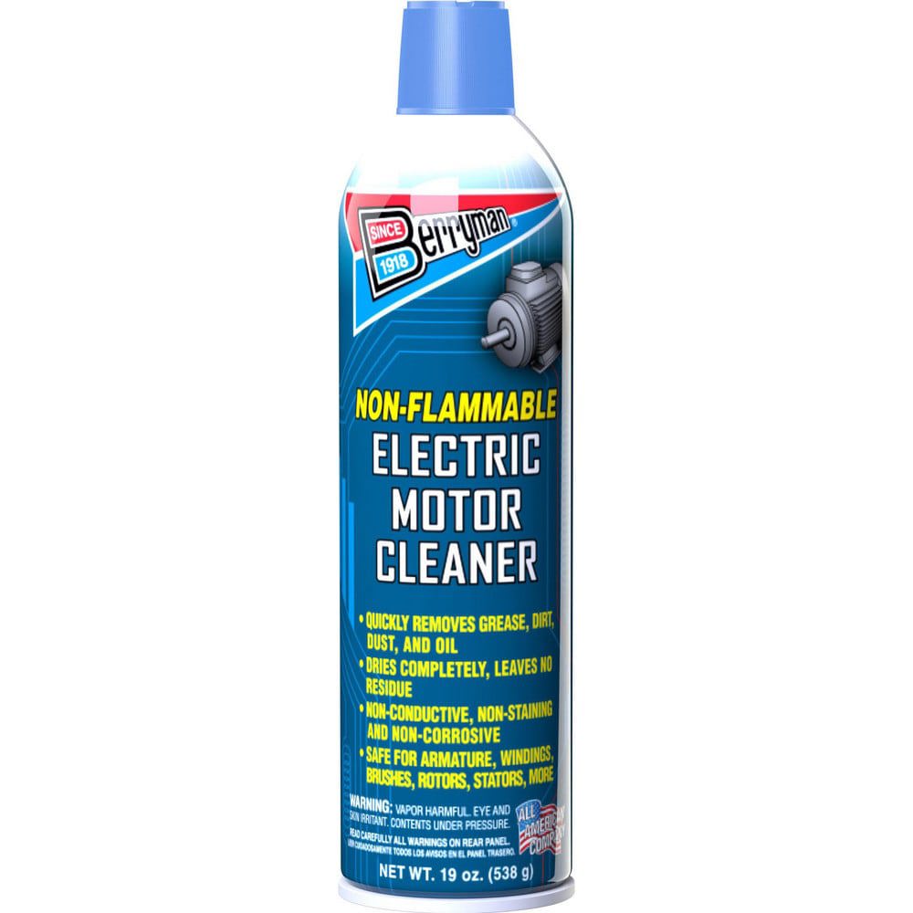 Automotive Cleaners & Degreaser; Product Type: Electric Motor Cleaner ; Container Type: Aerosol Can ; Container Size: 19 oz ; Flammability: Non-Flammable ; Chlorinated: No ; UNSPSC Code: 47131828