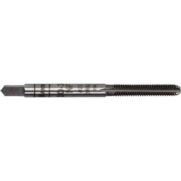 Straight Flute Tap: 1/4-20 UNC, 4 Flute, Bottoming Chamfer, 2B Class of Fit, Carbon Steel