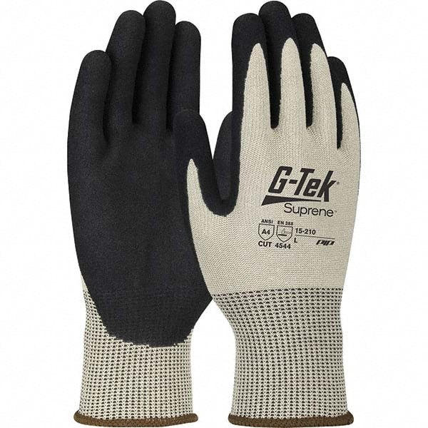 Cut, Puncture & Abrasion-Resistant Gloves: G-Tek 15-210, Size X-Large, ANSI Cut A4, ANSI Puncture 4, Nitrile, Suprene