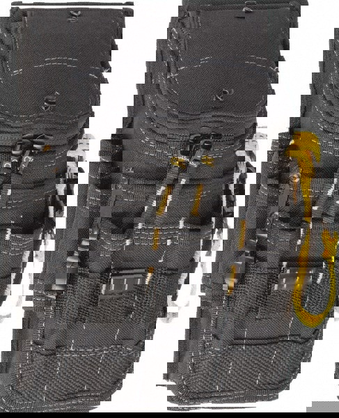 Zippered Pouch: 11 Pockets, Polyester, Black