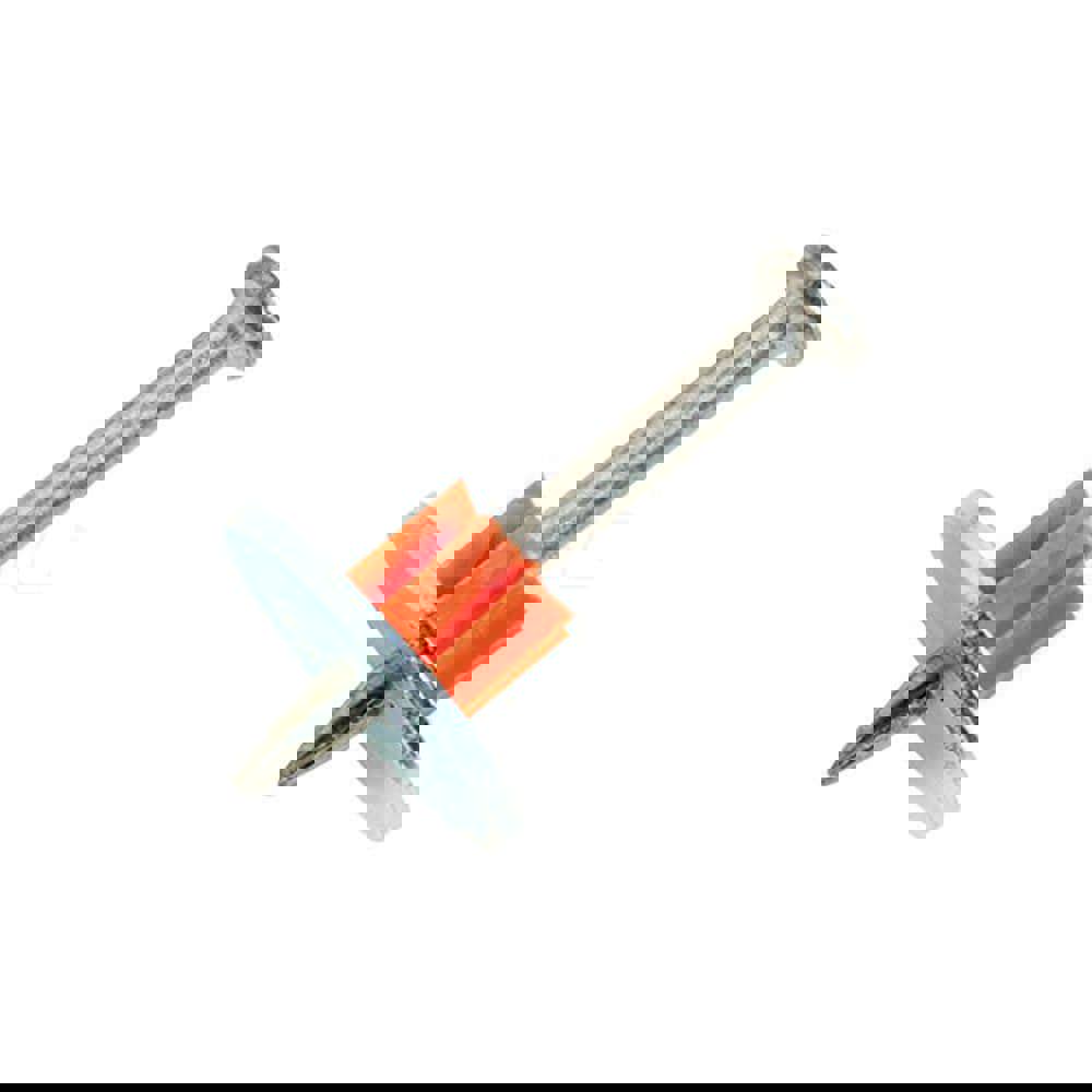 Powder Actuated Pins & Threaded Studs; Type: Drive Pin w/Washer ; Shank Length (Inch): 3 ; Shank Diameter (Decimal Inch): 0.1450 ; Head Diameter (Decimal Inch): 0.3000 ; Material: Steel ; Finish/Coating: Standard Finish; Zinc-Plated