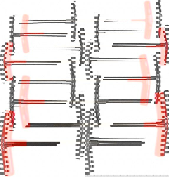 8 Piece T-Handle Cushion Grip Hex Key Set