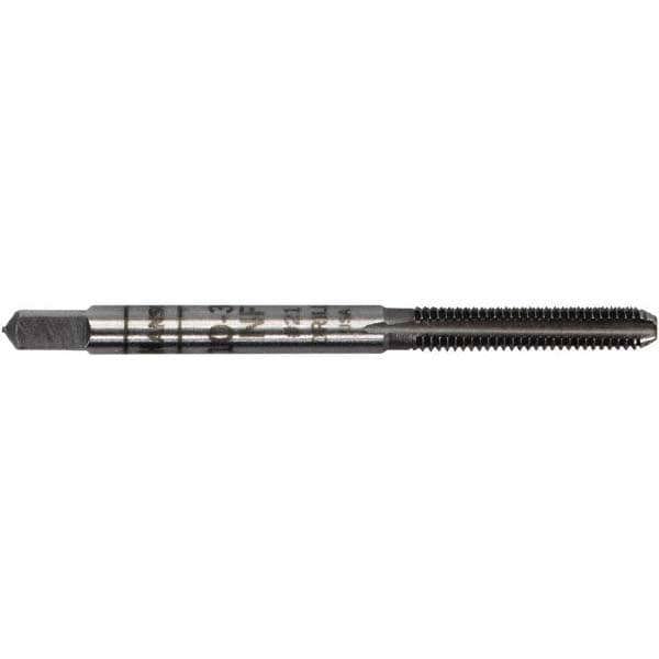 Straight Flute Tap: 7/16-14 UNC, 4 Flute, Bottoming Chamfer, 2B Class of Fit, Carbon Steel