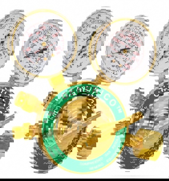 11,000 CFH Flow Range, 540 CGA Inlet Connection, Female Fitting, 250 Max psi, Oxygen Welding Regulator