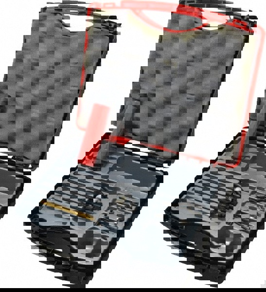 Hand Deburring Tool Set: 12 Pc, Solid Carbide & High Speed Steel