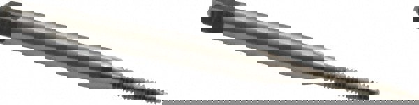 Spiral Point Tap: #2-56, UNC, 2 Flutes, Bottoming, 2B, High Speed Steel, Bright Finish