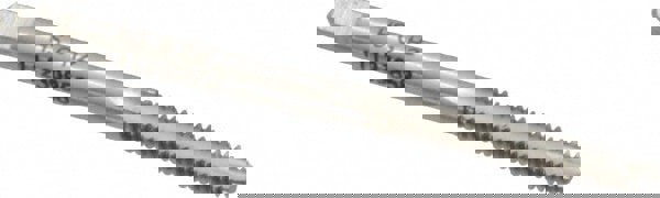 Spiral Point Tap: #6-32, UNC, 2 Flutes, Bottoming, 3B, High Speed Steel, Bright Finish