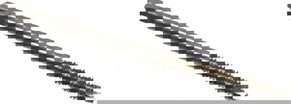 Spiral Point Tap: #6-40, UNF, 2 Flutes, Plug, 2B/3B, High Speed Steel, Bright Finish