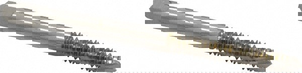 Spiral Point Tap: #10-24, UNC, 2 Flutes, Plug, High Speed Steel, Bright Finish