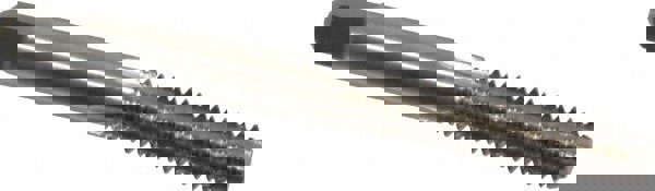 Straight Flute Tap: 1/4-20 UNC, 4 Flutes, Bottoming, 3B Class of Fit, High Speed Steel, Bright/Uncoated