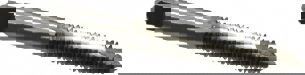 Spiral Point Tap: 5/16-18, UNC, 2 Flutes, Plug, 3B, High Speed Steel, Bright Finish