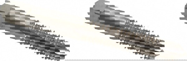 Spiral Point Tap: 3/8-16, UNC, 3 Flutes, Plug, 2B, High Speed Steel, Bright Finish