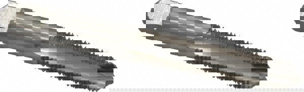 Spiral Point Tap: 3/8-24, UNF, 3 Flutes, Plug, 3B, High Speed Steel, Bright Finish