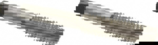 Spiral Point Tap: 7/16-14, UNC, 3 Flutes, Plug, High Speed Steel, Bright Finish