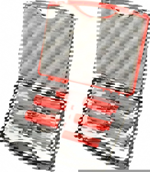 Hand Deburring Tool Set: 18 Pc, Solid Carbide & High Speed Steel