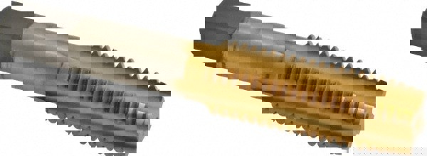 3/4-10 Plug RH H3 TiN High Speed Steel 4-Flute Straight Flute Hand Tap