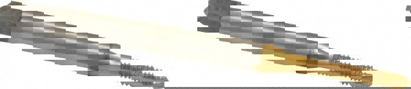 Spiral Point Tap: #2-56, UNC, 2 Flutes, Plug, 2B, High Speed Steel, TiN Finish