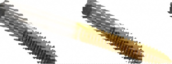 Spiral Point Tap: 1/4-20, UNC, 2 Flutes, Plug, 3B, High Speed Steel, TiN Finish