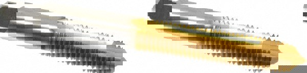 Spiral Point Tap: 5/16-24, UNF, 2 Flutes, Plug, 3B, High Speed Steel, TiN Finish