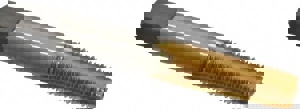 Standard Pipe Tap: 1/16-27, NPT, 4 Flutes, High Speed Steel, TiN Finish