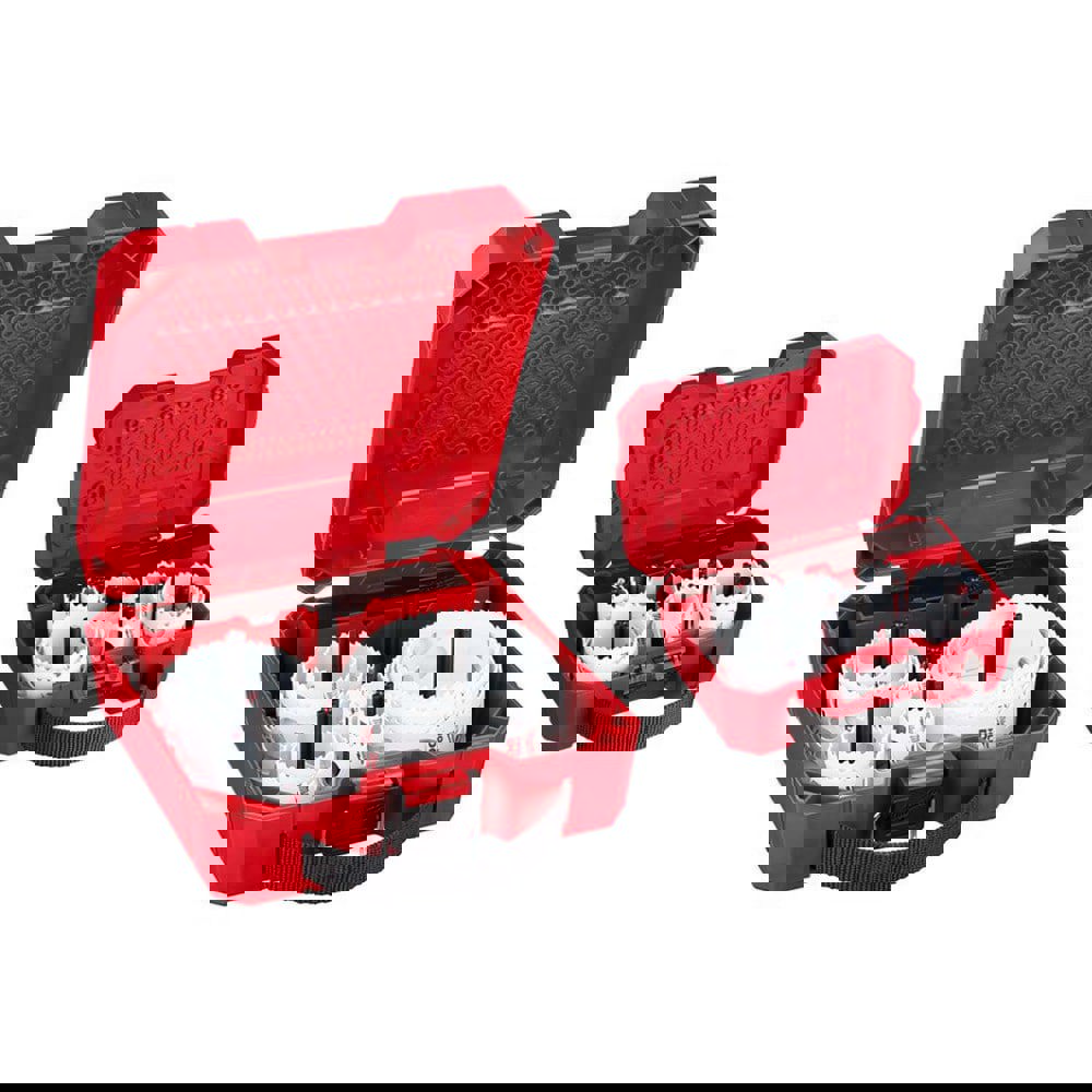 Hole Saw Kits; Minimum Saw Diameter (Decimal Inch): 3/4 ; Maximum Saw Diameter (Decimal Inch): 4-1/2 ; Number of Hole Saws: 13 ; Maximum Cutting Depth: 1.7 ; Cutting Edge Style: Toothed ; Material: Bi-Metal