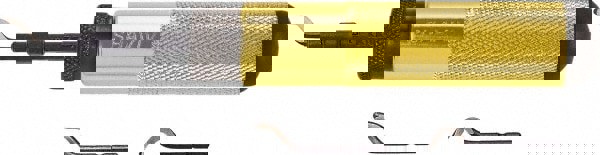 Hand Deburring Tool Set: 5 Pc, High Speed Steel