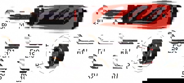 Hand Deburring Tool Set: 8 Pc, High Speed Steel