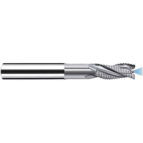 Roughing End Mill: 6 mm Dia, 3 Flutes, Single End, Solid Carbide