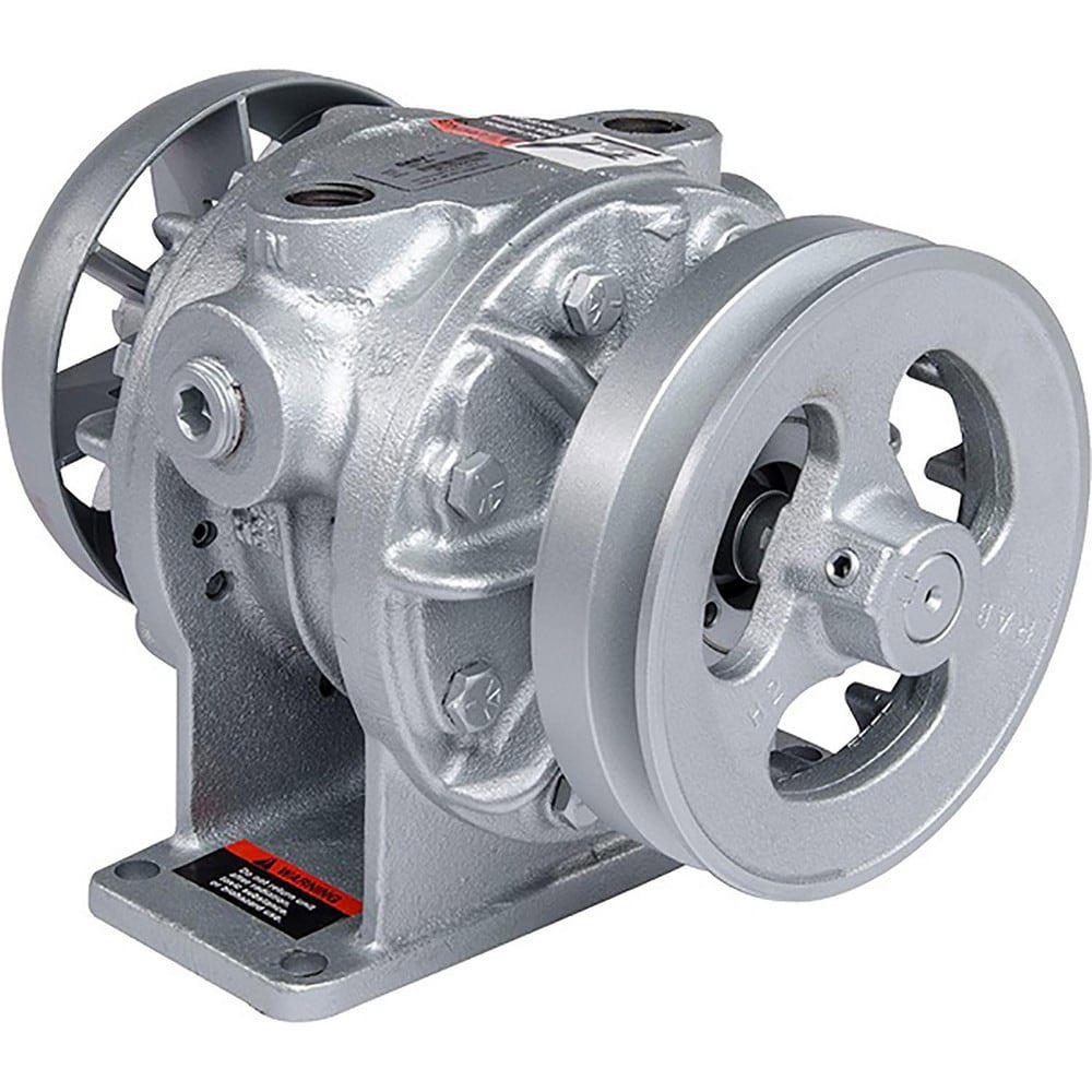 Rotary Vane-Type Vacuum Pumps; Compressor Type: Compressor/Vacuum Pump ; Horsepower: 3/4 ; Cubic Feet Per Minute: 15 ; Voltage: Motorless ; Port Size: 1/2