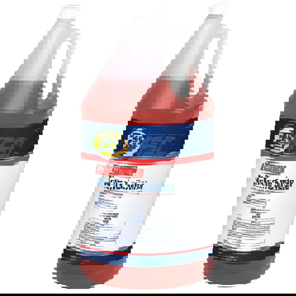 No-Rinse Sanitizer,1 gallon Bottle, Red, 4/Pack