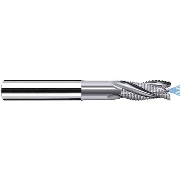 Roughing End Mill: 10 mm Dia, 3 Flutes, Single End, Solid Carbide