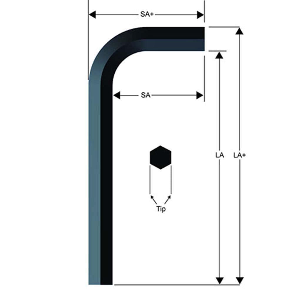 Hex Key: 11.22 mm, Long Arm