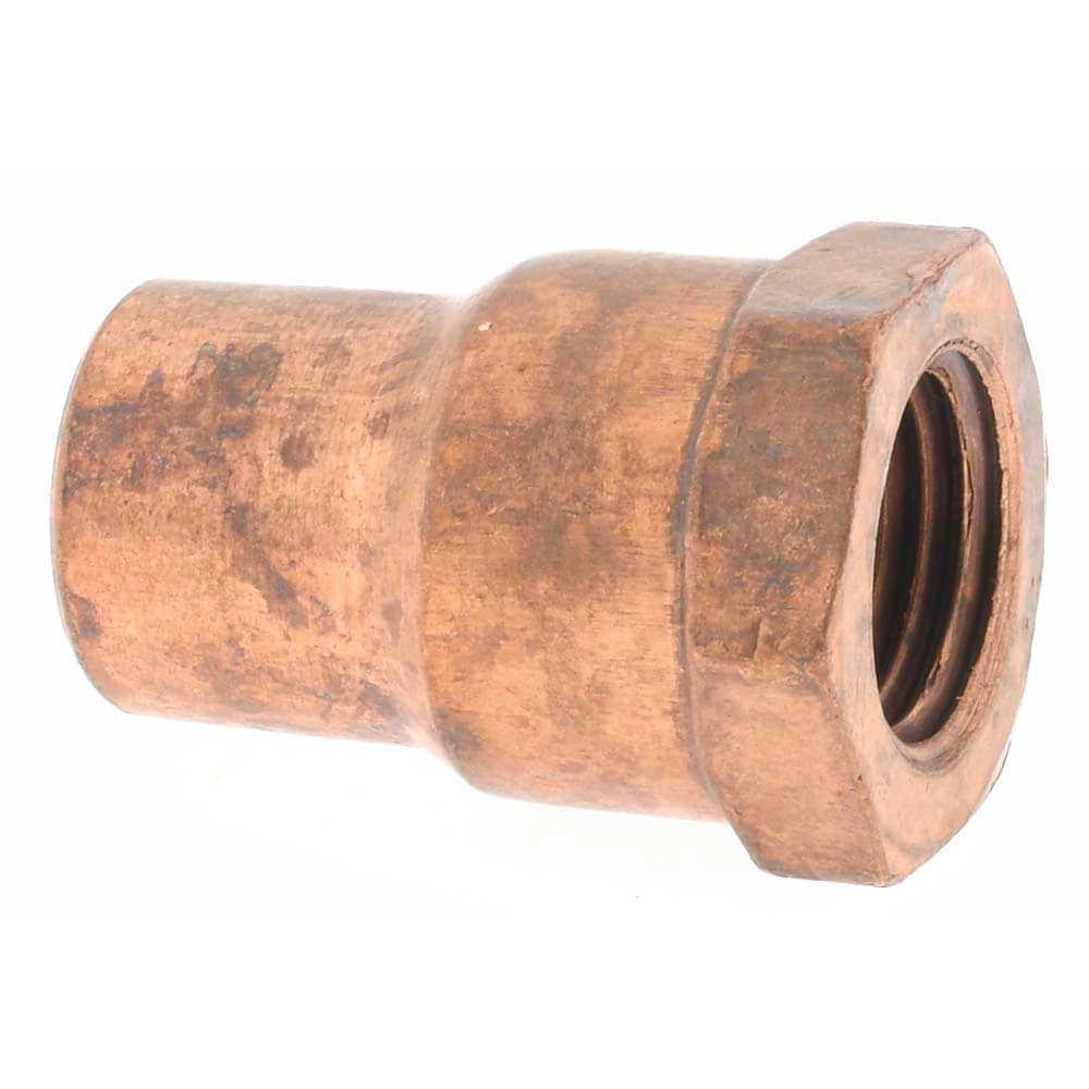 Wrot Copper Pipe Adapter: 3/8