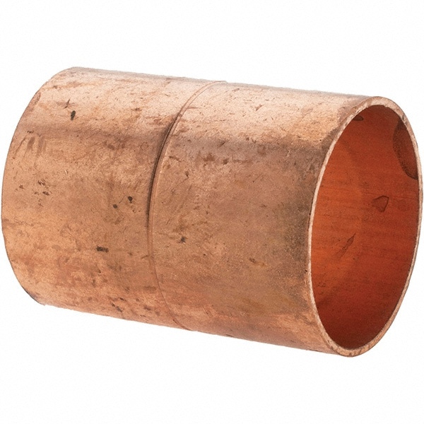 Wrot Copper Pipe Reducer Coupling with Rolled Stop: 1-1/2