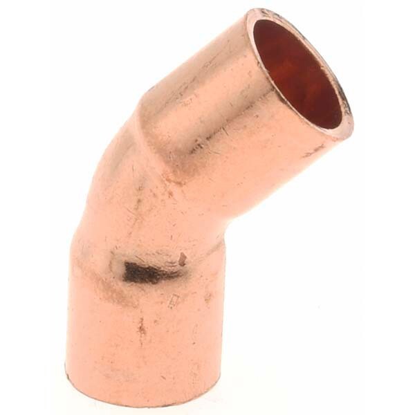 Wrot Copper Pipe 45 &deg; Elbow: 1/8