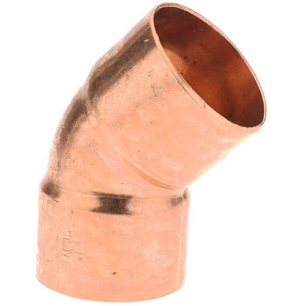 Wrot Copper Pipe 45 &deg; Elbow: 2