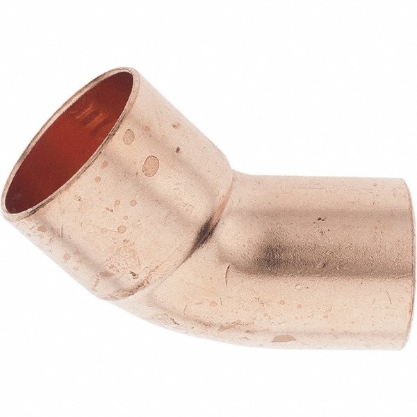 Wrot Copper Pipe 45 &deg; Street Elbow: 1-1/4