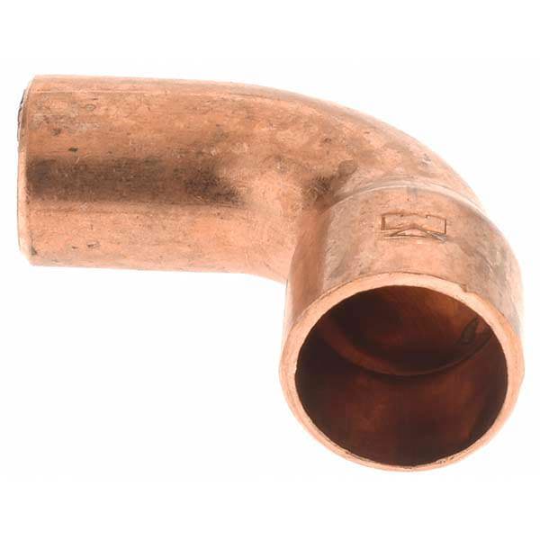 Wrot Copper Pipe 90 &deg; Short Radius Street Elbow: 3/8