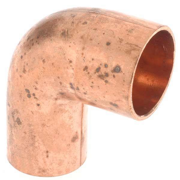 Wrot Copper Pipe 90 &deg; Short Radius Street Elbow: 1/2