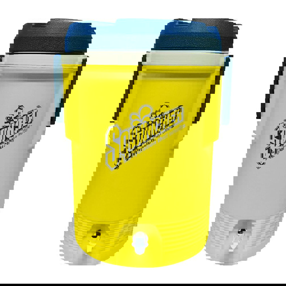 Portable Coolers; Portable Cooler Type: Beverage Cooler ; Body Color: Yellow; Blue ; Volume Capacity: 5 gal ; Material: Plastic ; Overall Height: 20.0000in ; Depth (Inch): 13