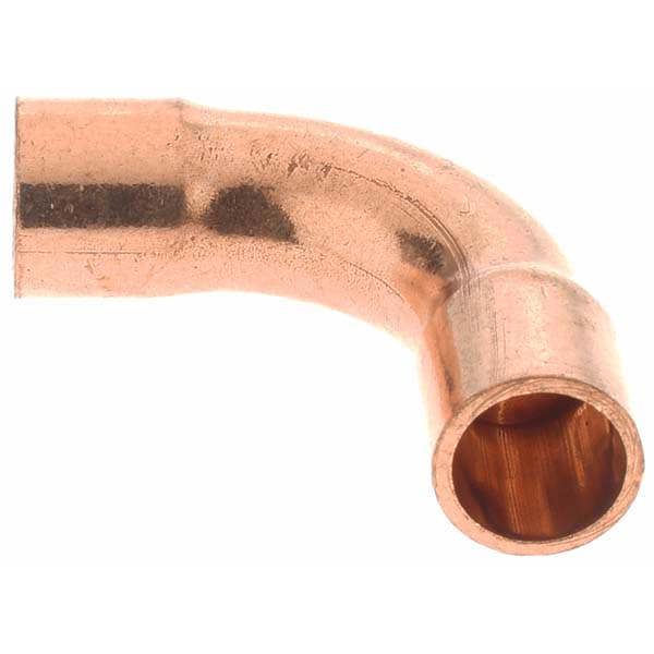Wrot Copper Pipe 90 &deg; Long Radius Elbow: 1/8