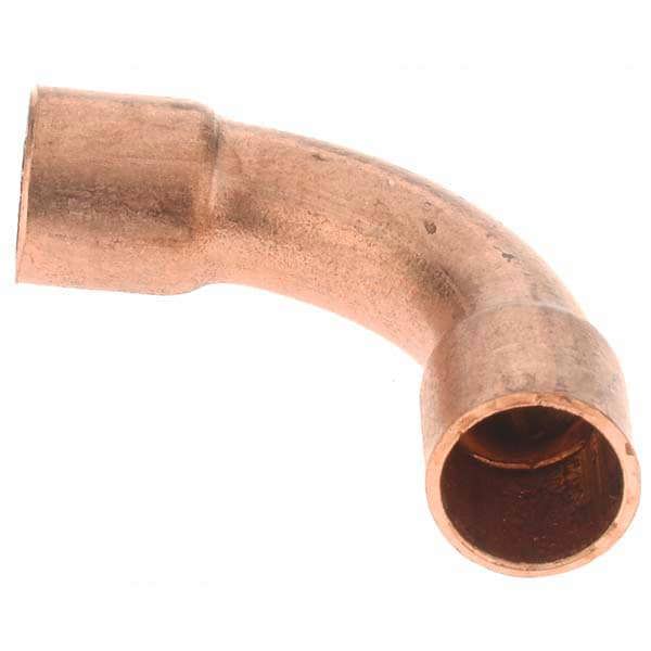 Wrot Copper Pipe 90 &deg; Long Radius Elbow: 1/4