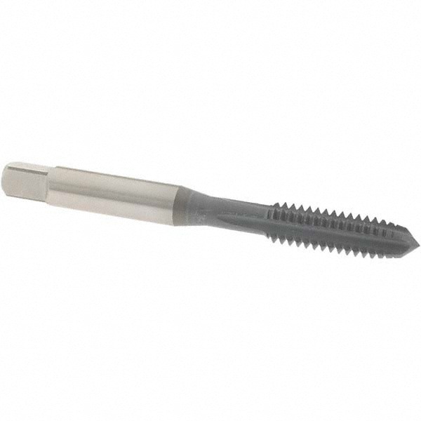 Straight Flute Tap: 1/4-20 UNC, 4 Flute, Plug Chamfer, High-Speed Steel