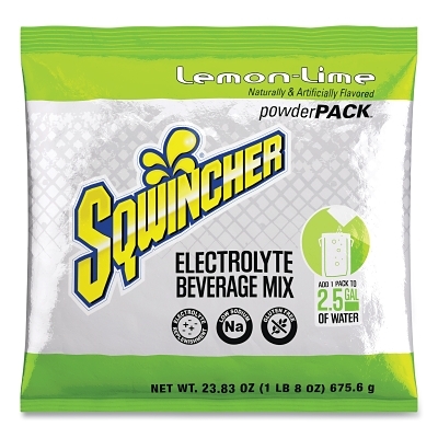 Activity Drink: 23.83 oz, Packet, Lemon-Lime, Powder, Yields 2.5 gal